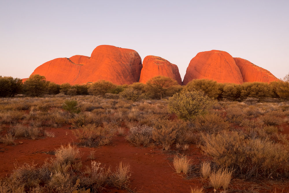   Sunset at Kata Tjuta, Leica Cl and 18-56mm lens  